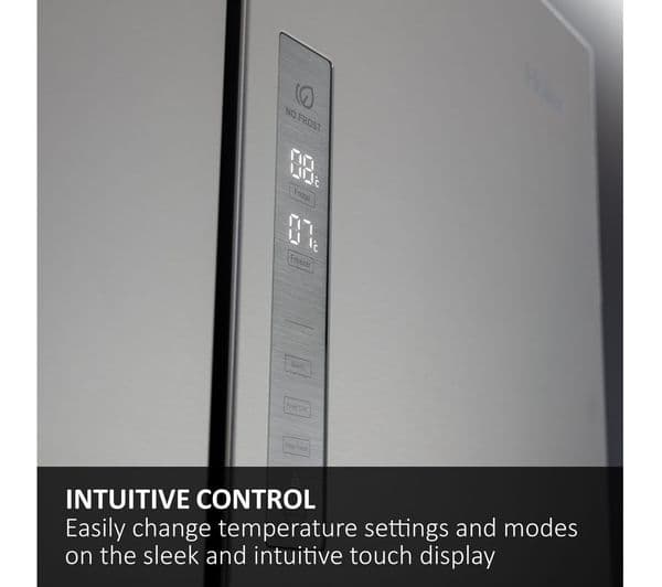 HAIER HFR5719ENPB Fridge Freezer - Slate Black - Image 7