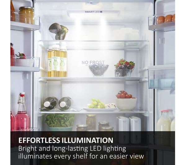 HAIER HFR5719ENPB Fridge Freezer - Slate Black - Image 8