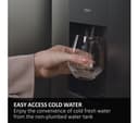 HAIER HFR5719ENPB Fridge Freezer - Slate Black thumbnail 9
