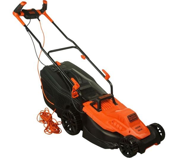 BLACK + DECKER BEMW471BH Corded Rotary Lawn Mower - Orange - Image 2
