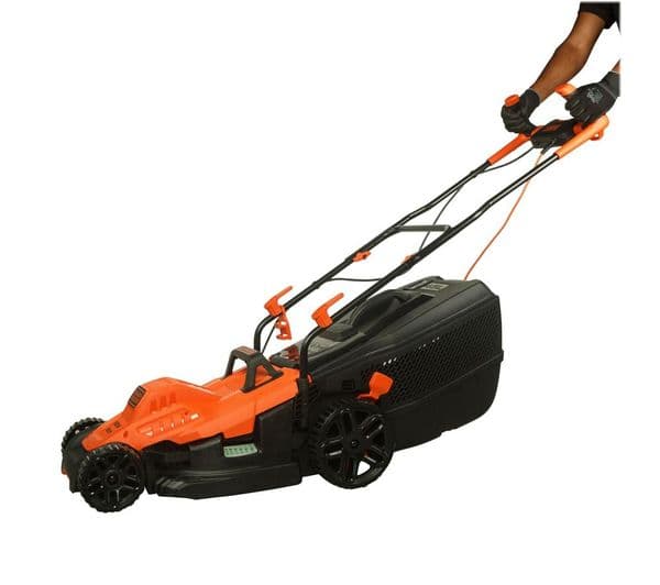BLACK + DECKER BEMW471BH Corded Rotary Lawn Mower - Orange - Image 10