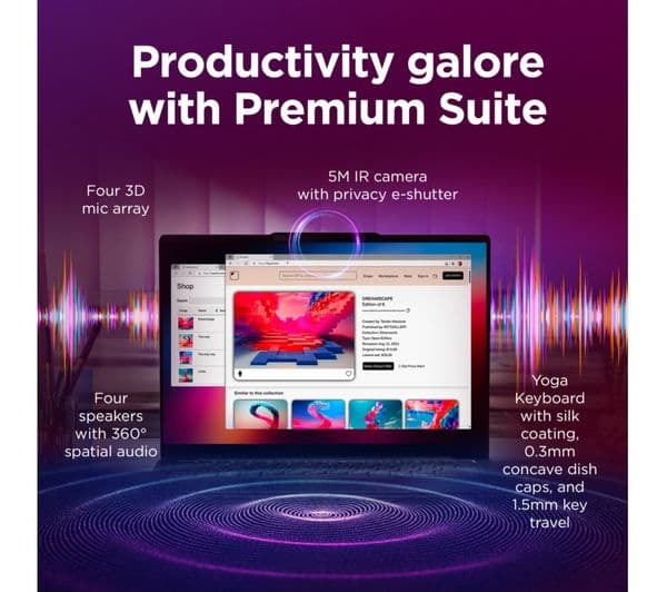 Lenovo Yoga Slim 7 Aura Intel Core Ultra 5 512GB Grey - Image 8