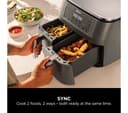 Ninja DZ300UK Dual Zone Air Fryer Gun Metal Grey thumbnail 3