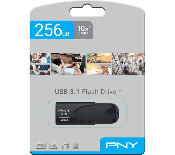 PNY Attaché 4 3.1 Memory Stick - 256 GB, Black - Image 2