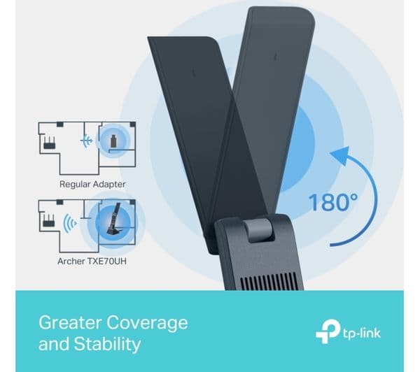 TP-Link Archer TXE70UH Wireless Adapter Black - Image 7