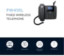 MOTOROLA FW410 Corded Phone - Black thumbnail 4