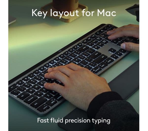 Logitech MX Keys S Mac Keyboard Space Grey - Image 2