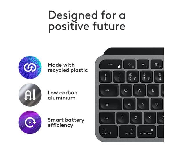 Logitech MX Keys S Mac Keyboard Space Grey - Image 5