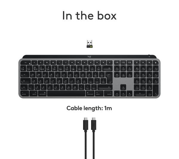 Logitech MX Keys S Mac Keyboard Space Grey - Image 10