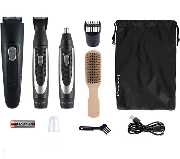 REMINGTON The Works MB905 6-piece Beard Trimmer Kit - Black & Grey - Image 4