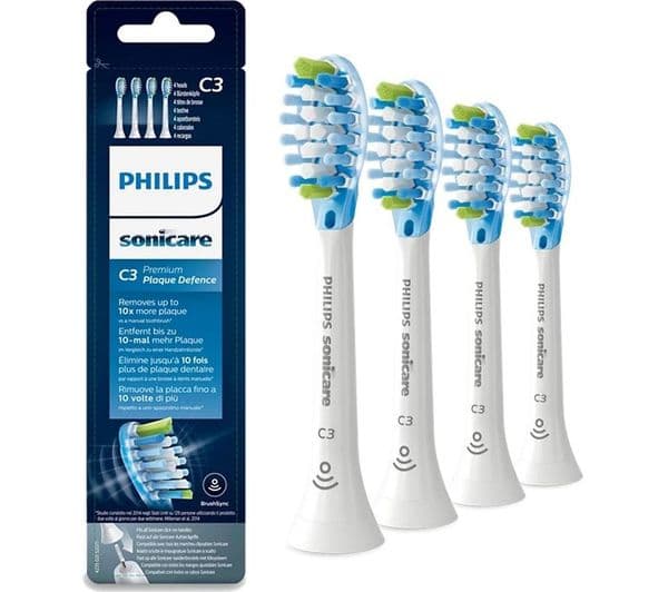 PHILIPS Sonicare HX9045/87 C3 Premium Plaque Defence Toothbrush Heads - Pack of 5, White - Image 2