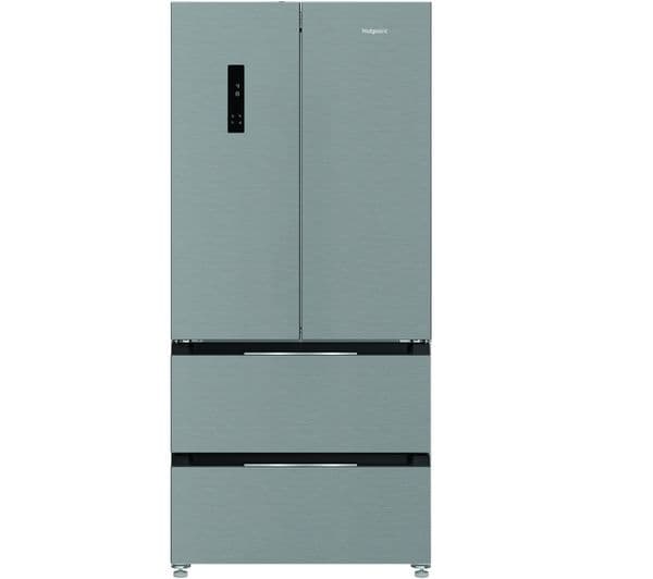 HOTPOINT VitalCare HPG2 6513 XBR4UK American-Style Fridge Freezer - Dark Inox - Image 1