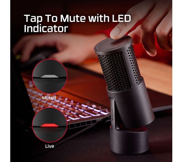 HyperX SoloCast 2 USB Condenser Microphone - Black - Image 10