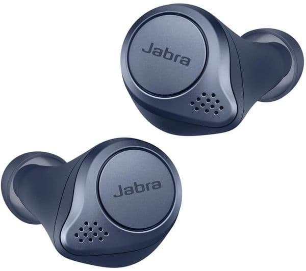 JABRA Elite Active 75T Wireless Bluetooth Noise-Cancelling Sports Earbuds - Navy - Image 1