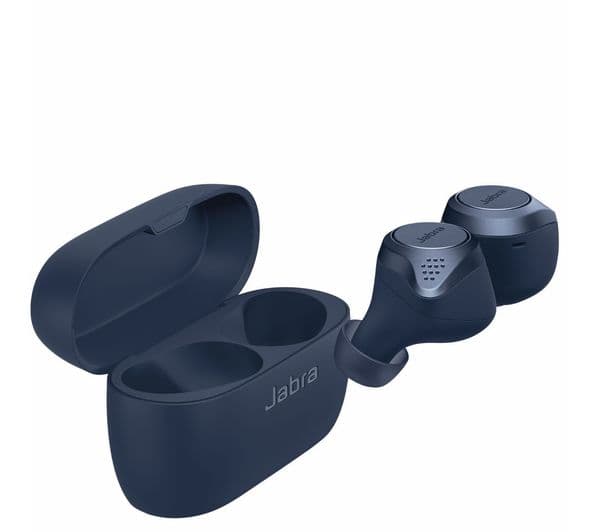 JABRA Elite Active 75T Wireless Bluetooth Noise-Cancelling Sports Earbuds - Navy - Image 3