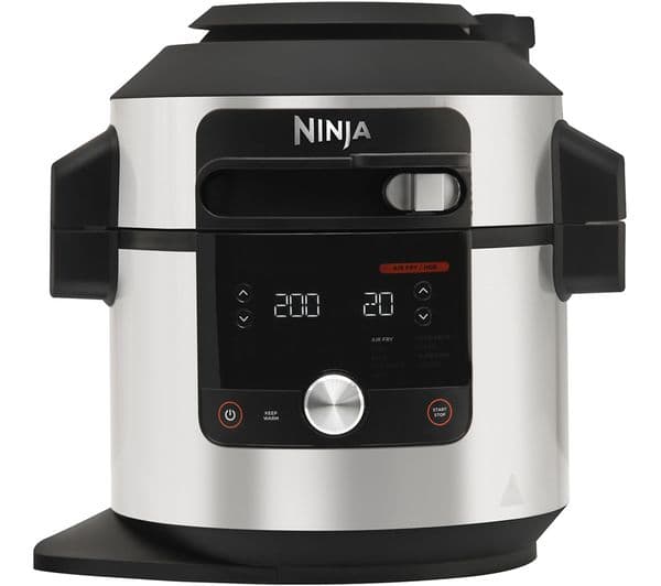 Ninja Foodi MAX 14-in-1 SmartLid OL650UK Multicooker - Stainless Steel & Black - Image 1