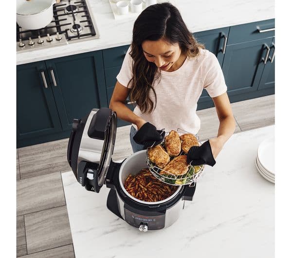 Ninja Foodi MAX 14-in-1 SmartLid OL650UK Multicooker - Stainless Steel & Black - Image 7
