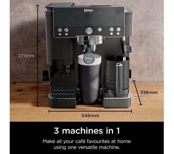 Ninja Luxe Cafe Premier Series ES601UKBK Bean to Cup Coffee Machine - Black - Image 2