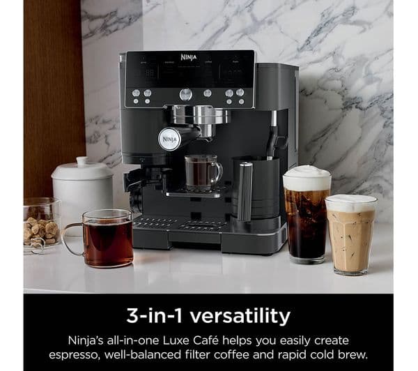 Ninja Luxe Cafe Premier Series ES601UKBK Bean to Cup Coffee Machine - Black - Image 6