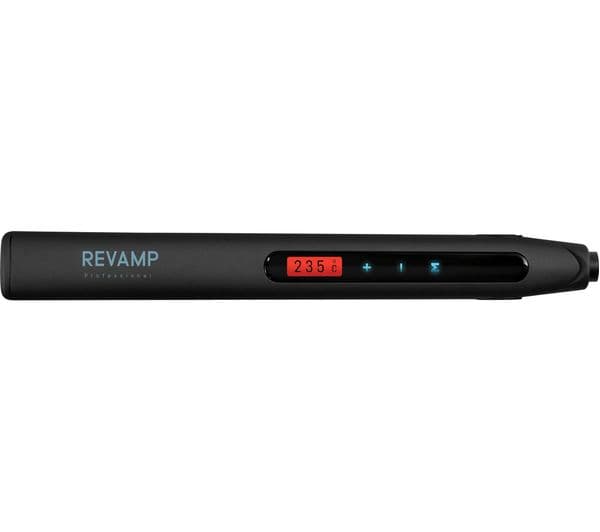 REVAMP Touch Digital Ceramic Hair Straightener - Black - Image 4