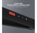 REVAMP Touch Digital Ceramic Hair Straightener - Black thumbnail 3