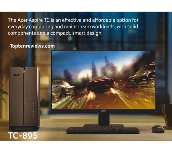 ACER Aspire TC-895 Desktop PC - Intel® Core™ i7, 1 TB HDD & 256 GB SSD, Black - Image 7