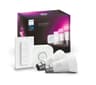 PHILIPS HUE White & Colour Ambiance Smart Lighting Starter Kit with Bridge - B22