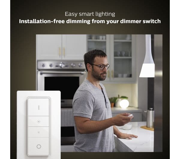 PHILIPS HUE White & Colour Ambiance Smart Lighting Starter Kit with Bridge - B22 - Image 2