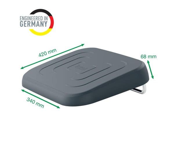 LEITZ Ergo Adjustable Desk Footrest - Grey - Image 2