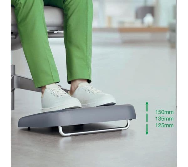 LEITZ Ergo Adjustable Desk Footrest - Grey - Image 3