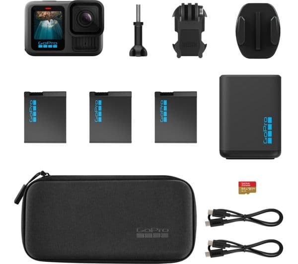 GOPRO HERO13 Black 5.3K Action Camera & Extended Power Bundle - Image 1