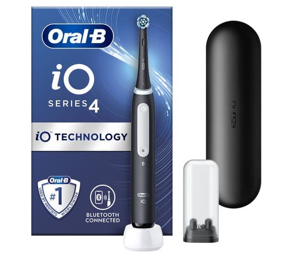 ORAL-B iO 4 Electric Toothbrush - Black - Image 1