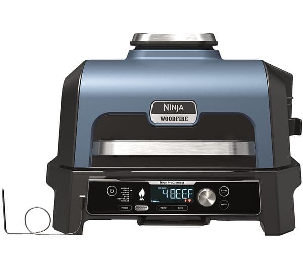Ninja Woodfire Pro Connect XL OG901UK Outdoor Electric BBQ Grill & Smoker - Black & Blue - Image 1