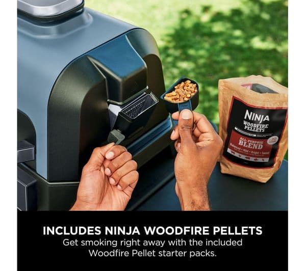 Ninja Woodfire Pro Connect XL OG901UK Outdoor Electric BBQ Grill & Smoker - Black & Blue - Image 7