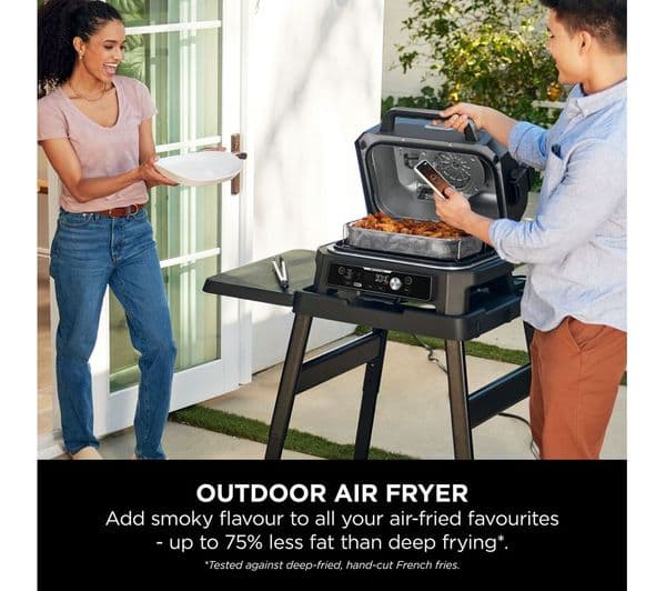 Ninja Woodfire Pro Connect XL OG901UK Outdoor Electric BBQ Grill & Smoker - Black & Blue - Image 10