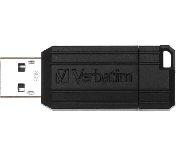 Verbatim PinStripe USB Flash Drive 8GB Black
