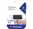 Verbatim PinStripe USB Flash Drive 8GB Black thumbnail 3