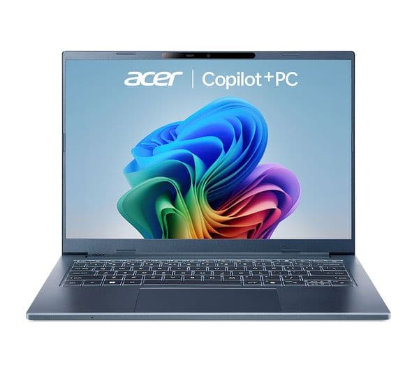 Acer Aspire 14 AI 14" Laptop, Copilot+ PC - Snapdragon X, 512 GB SSD, Blue - Image 1