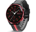 REFLEX ACTIVE Series 54 Smart Watch - Black with Black & Red Silicone Strap thumbnail 1
