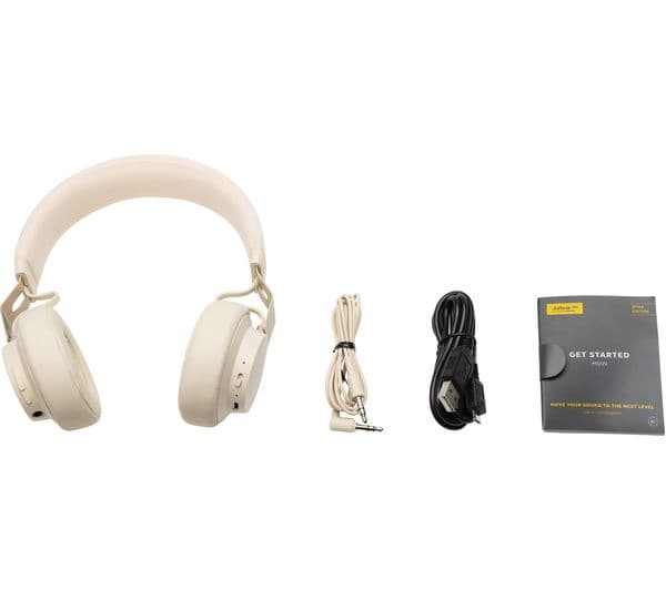 JABRA Move Style Wireless Bluetooth Headphones - Gold Beige - Image 3