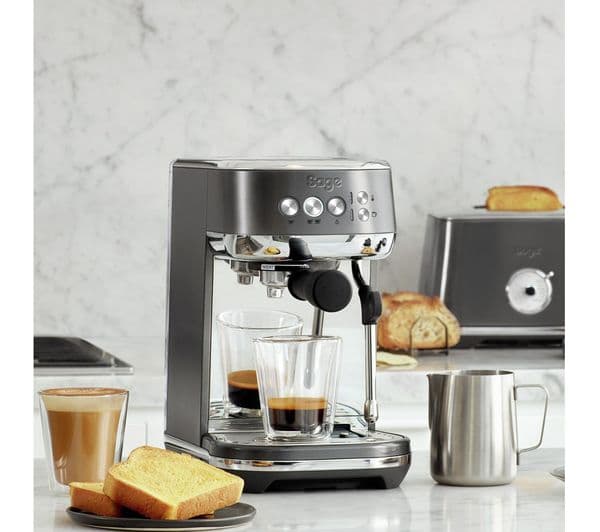 SAGE the Bambino Plus SES500 Coffee Machine - Black Stainless Steel - Image 2