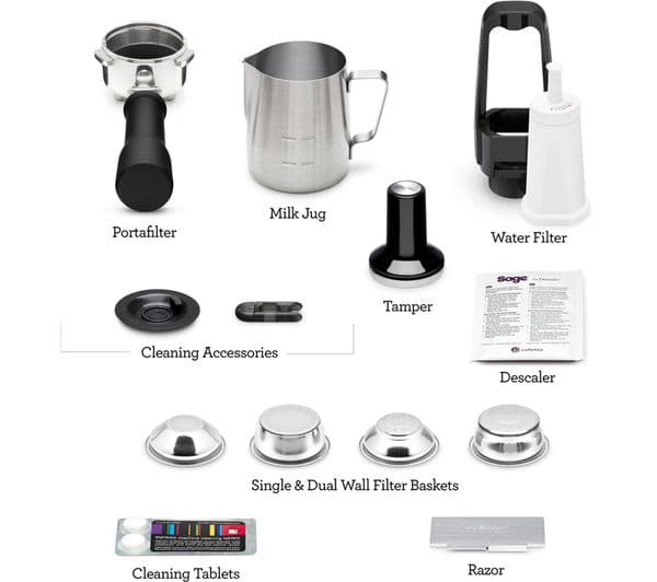 SAGE the Bambino Plus SES500 Coffee Machine - Black Stainless Steel - Image 6