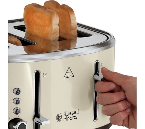 RUSSELL HOBBS Stylevia 26291 4-Slice Toaster - Cream - Image 3