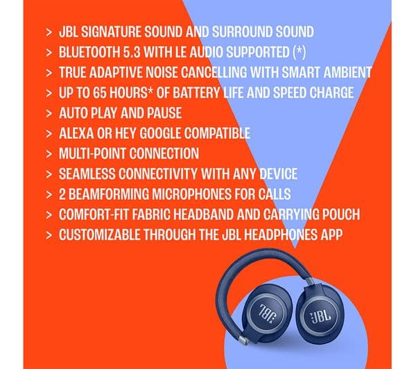 JBL Live 770NC Headphones Black - Image 4