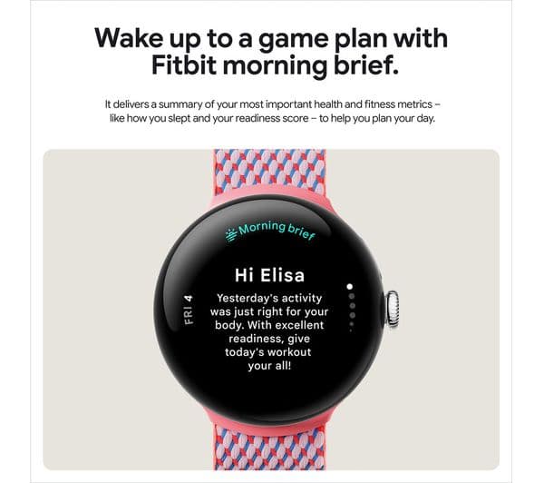 GOOGLE Pixel Watch 3 4G LTE - Black, Obsidian Band, 45 mm - Image 5