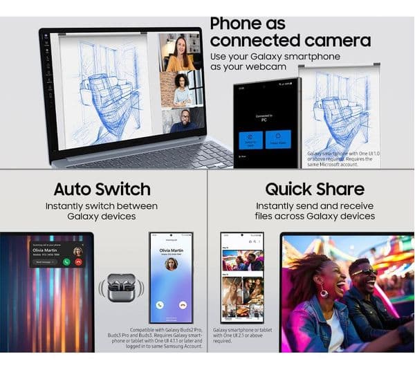 Samsung Galaxy Book4 Edge Snapdragon X Plus 8GB 256GB Sapphire Blue - Image 8
