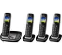 PANASONIC KX-TGJ424EB Cordless Phone - Quad Handsets, Black thumbnail 1
