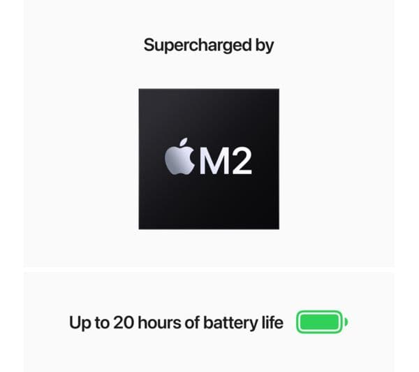 APPLE MacBook Pro 13.3" (2022) - M2, 512 GB SSD, Space Grey - Image 3