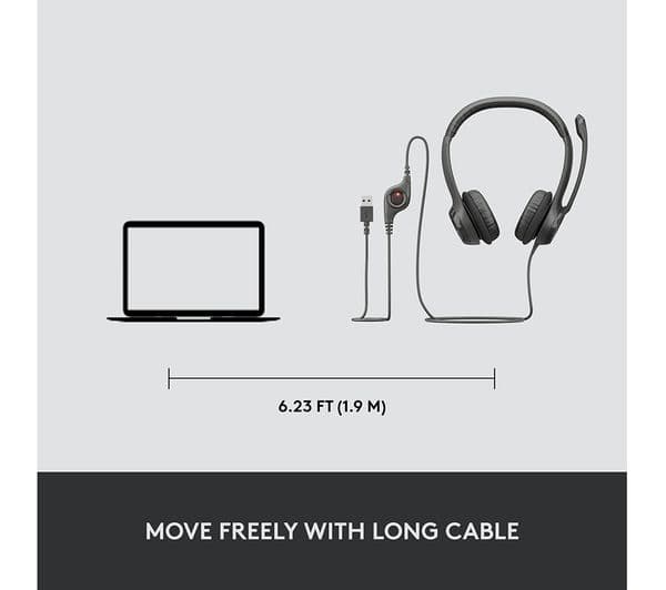 LOGITECH H390 Headset - Graphite - Image 8