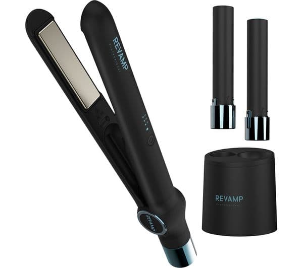 REVAMP iGen Cordless Ceramic Hair Straightener - Black - Image 2